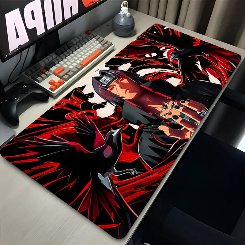 Desk Setup Cozy - Mouse Pad Gamer Larger XXL Uchiha