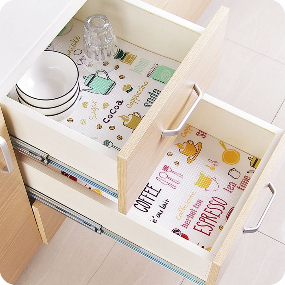 Desk Setup Shelves - Oil-proof Kitchen Accessories Drawer Mat Shelf