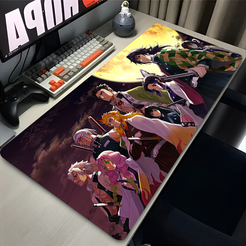 Desk Setup Cozy - Mousepad Anime D-demon Slayer Computer Accessories