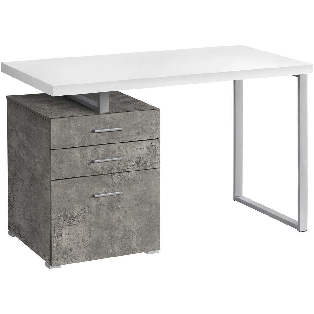 Desk Setup Options - Contemporary 48 Metal & Laminate Computer
