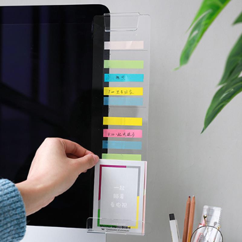 Sticky Memo Holder - Computer Monitor Notes Monitor Message Board