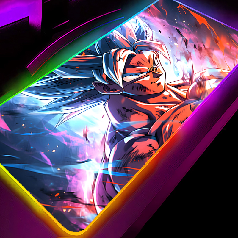 Desk Setup Cozy - RGB Mouse pad Dragon Ball Trunks