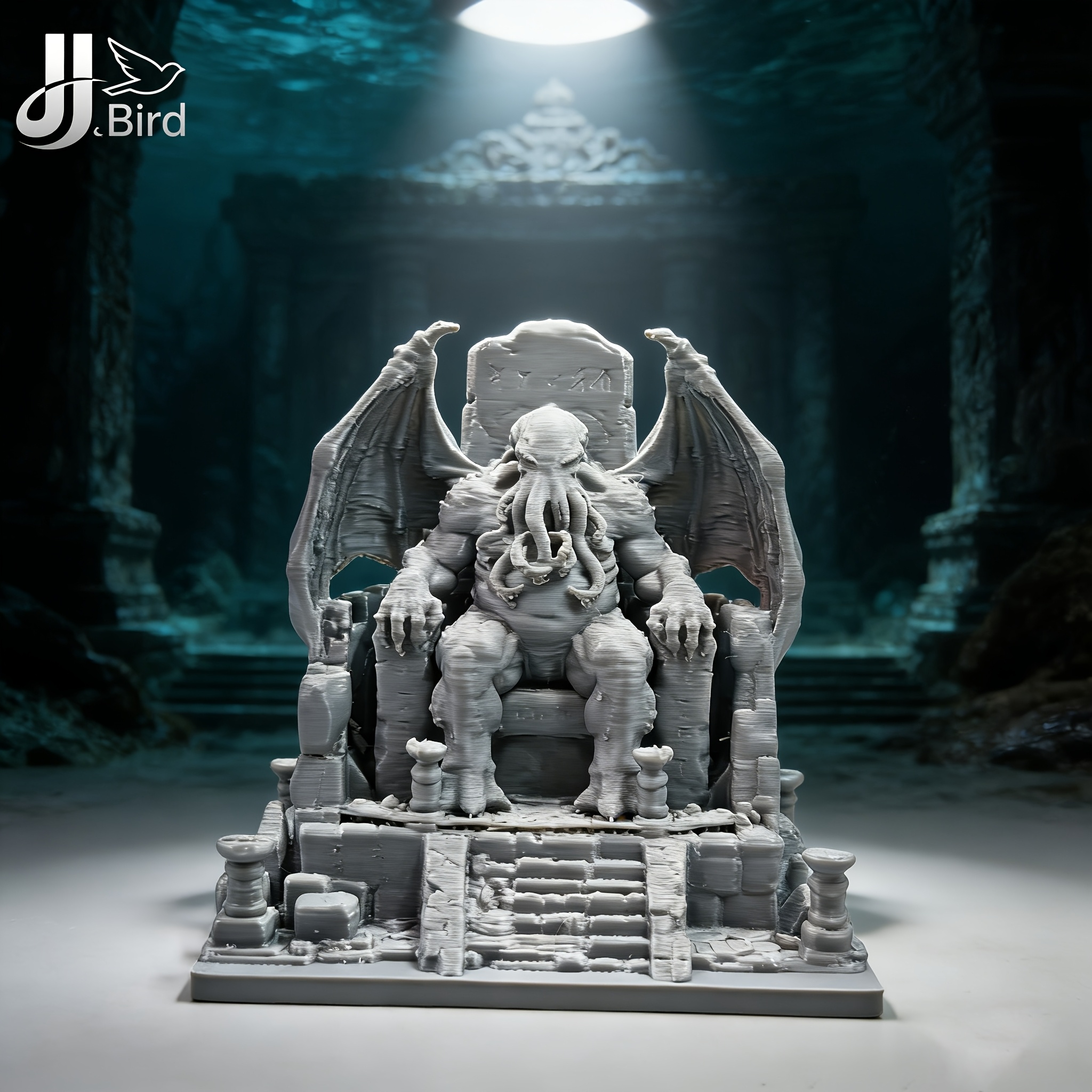 Desk Setup Artist - 1-Piece Cthulhu Throne Model Ornament, Collectible