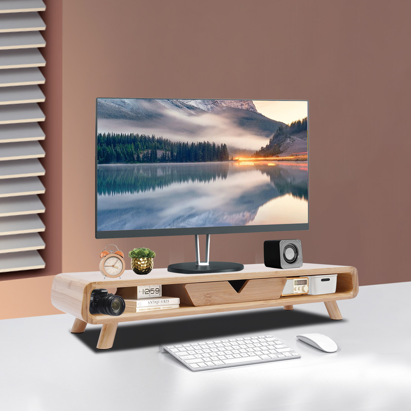 NEW Ergonomic Height Wood Moni - Monitor Riser Wood 리뷰 및 가격