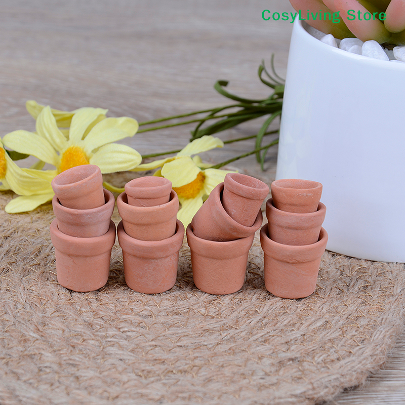 12Pcs/Set 1:12 Miniature Handm - Desk Setup Plant 리뷰 및 가격
