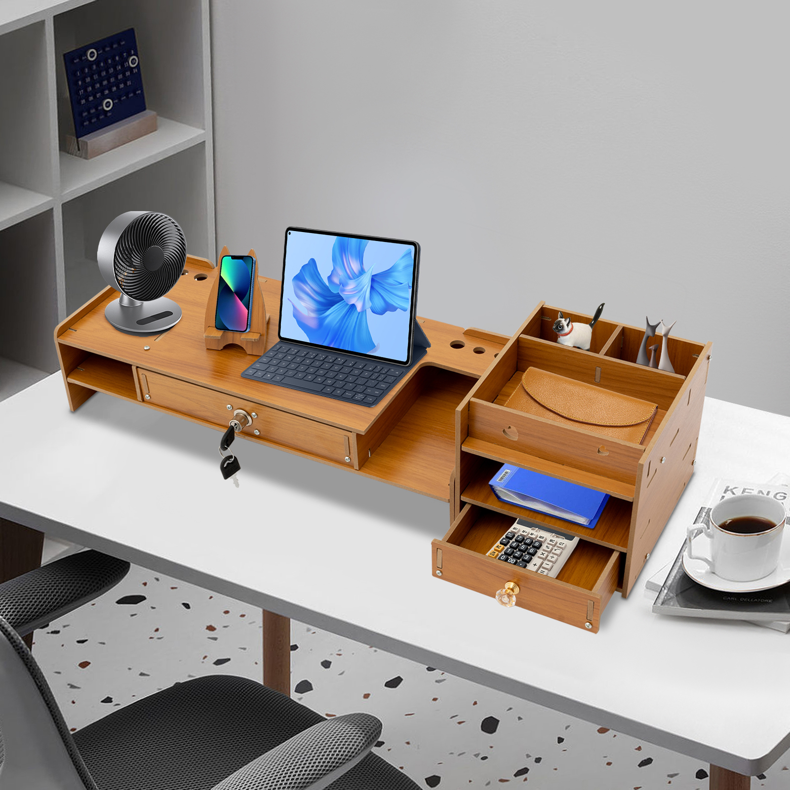 MDF Desktop Monitor Stand Moni - Monitor Riser Wood 리뷰 및 가격