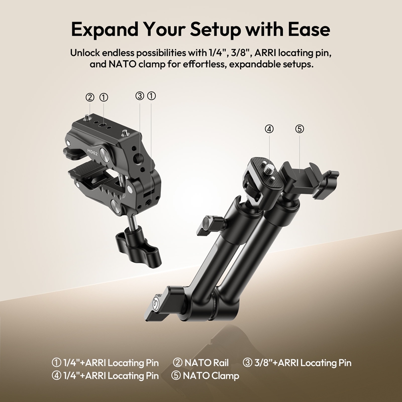 Ulanzi 10 inch Magic Arm Kit H - Monitor Arm Clamp 리뷰 및 가격