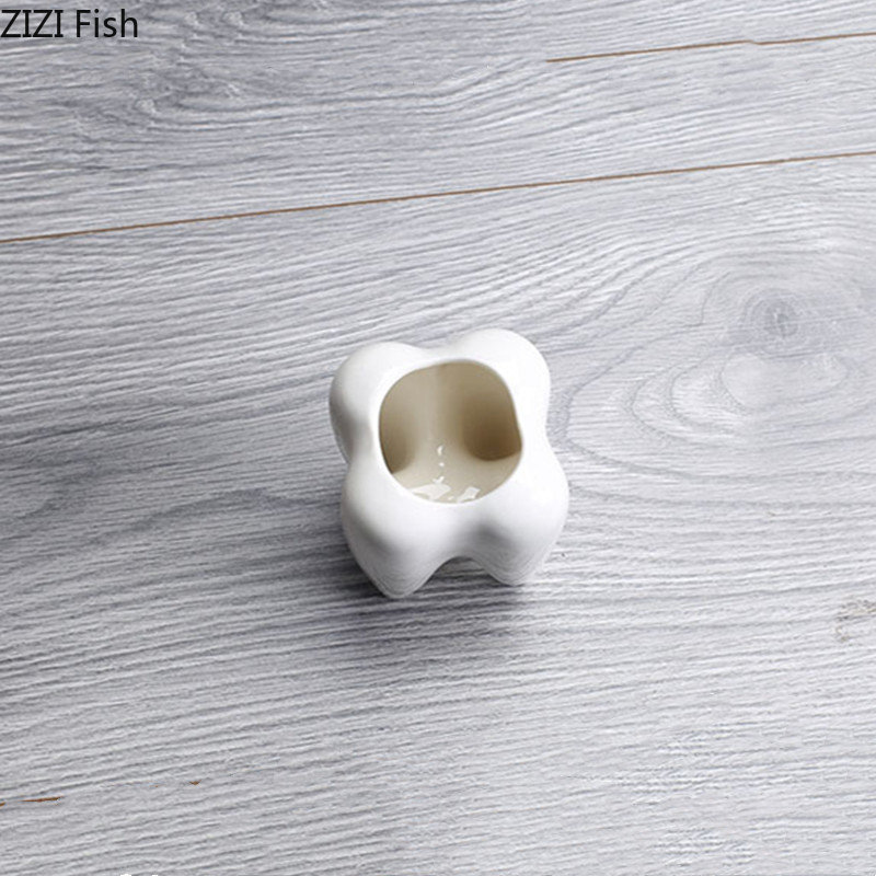 Tooth Shaped Ceramic Flower Po - Desk Setup Plant 리뷰 및 가격