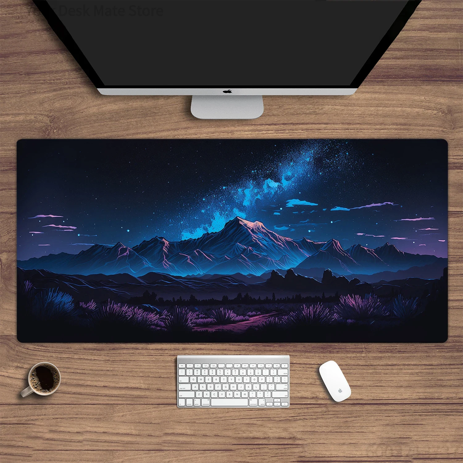 New Arrivals 900X400 Blue Auro - Desk Setup Blue 리뷰 및 가격