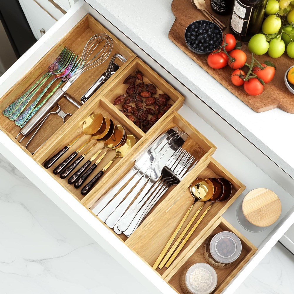 5-Piece Bamboo Drawer Organize - Drawer Organizer Bamboo 리뷰 및 가격