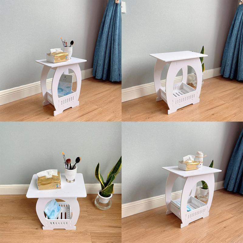 End Table White Nightstand Cof - Desk Setup White 리뷰 및 가격