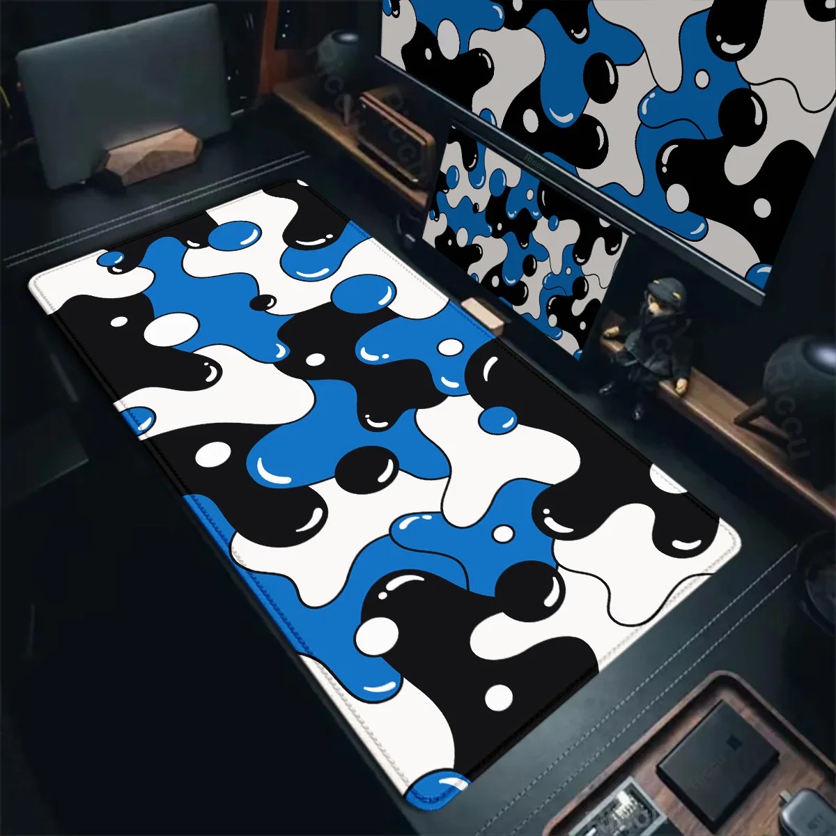 Large Gaming Mouse Pad Blue Li - Desk Setup Blue 리뷰 및 가격
