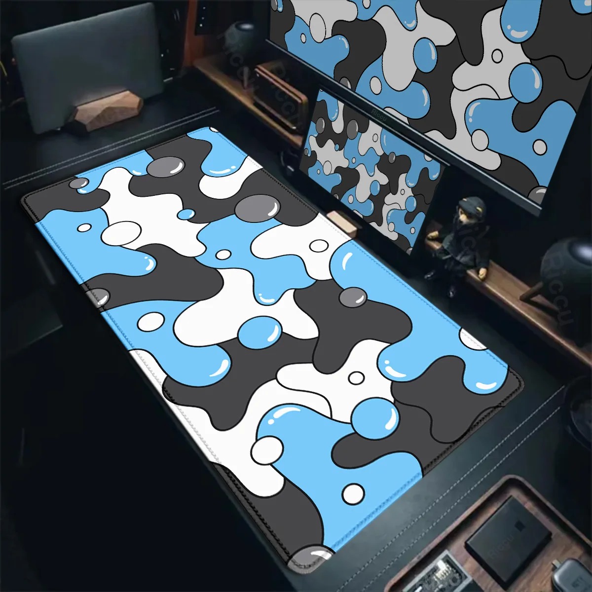 Large Gaming Mouse Pad Blue Li - Desk Setup Blue 리뷰 및 가격