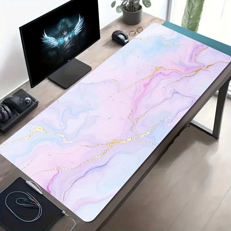 Pink Blue Marble Mouse Pad Lar - Desk Setup Blue 리뷰 및 가격