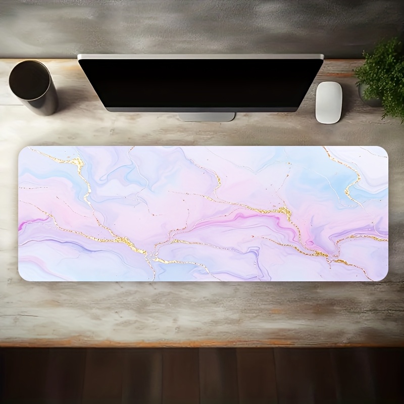 Pink Blue Marble Mouse Pad Lar - Desk Setup Blue 리뷰 및 가격