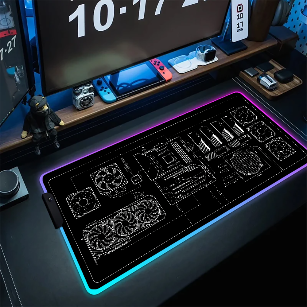 CPU Artistic line design Mouse - Desk Setup Artist 리뷰 및 가격