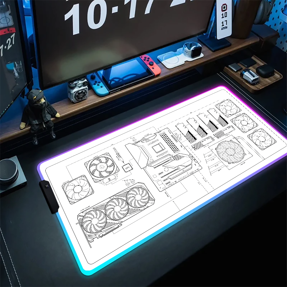 CPU Artistic line design Mouse - Desk Setup Artist 리뷰 및 가격