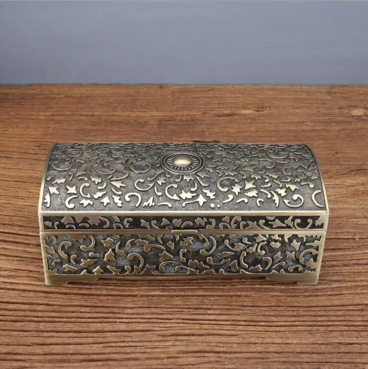 Europe Retro Metal Jewelry Box - Drawer Organizer Bamboo 리뷰 및 가격