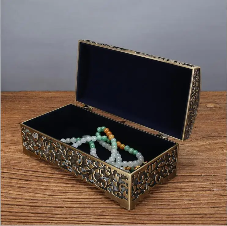 Europe Retro Metal Jewelry Box - Drawer Organizer Bamboo 리뷰 및 가격