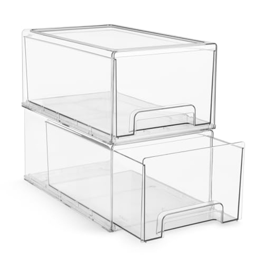 Clear Plastic Organizer Bins w - Drawer Organizer Bamboo 리뷰 및 가격