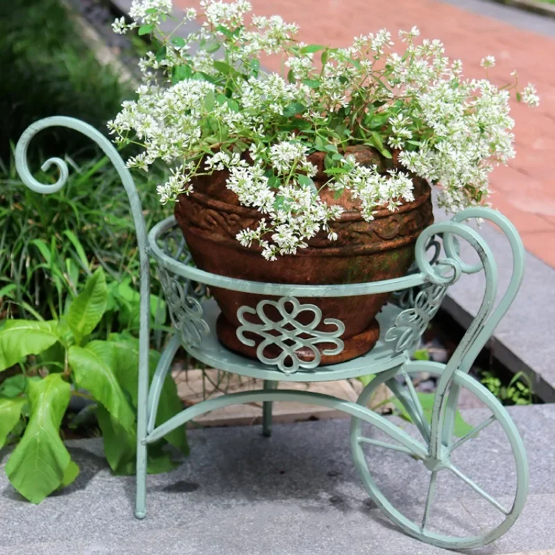 Iron Flower Planter Cart Garde - Desk Setup White 리뷰 및 가격
