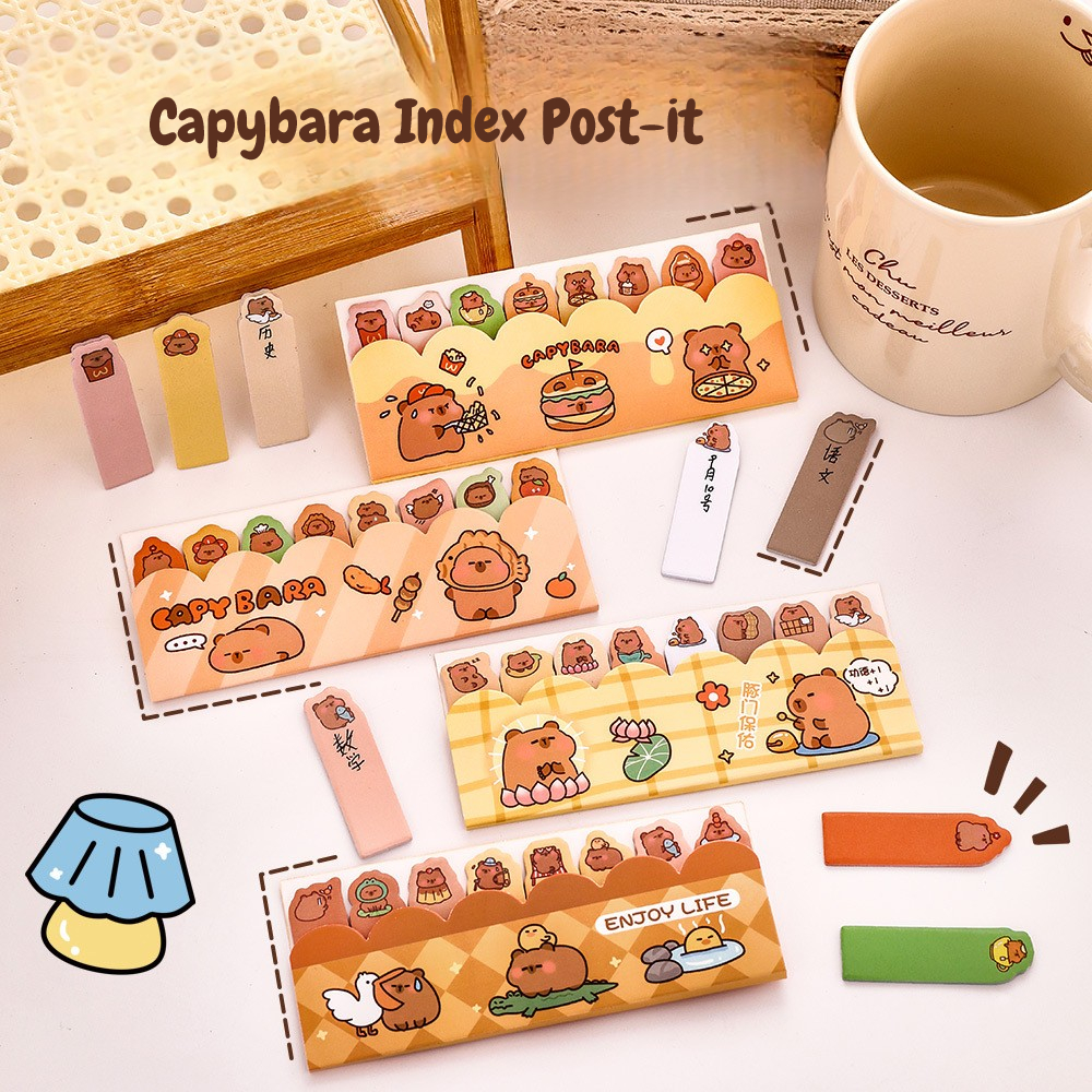 Kawaii Capybara Standing in Li - Sticky Memo Holder 리뷰 및 가격