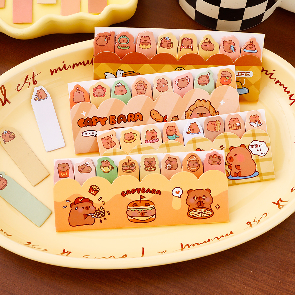 Kawaii Capybara Standing in Li - Sticky Memo Holder 리뷰 및 가격