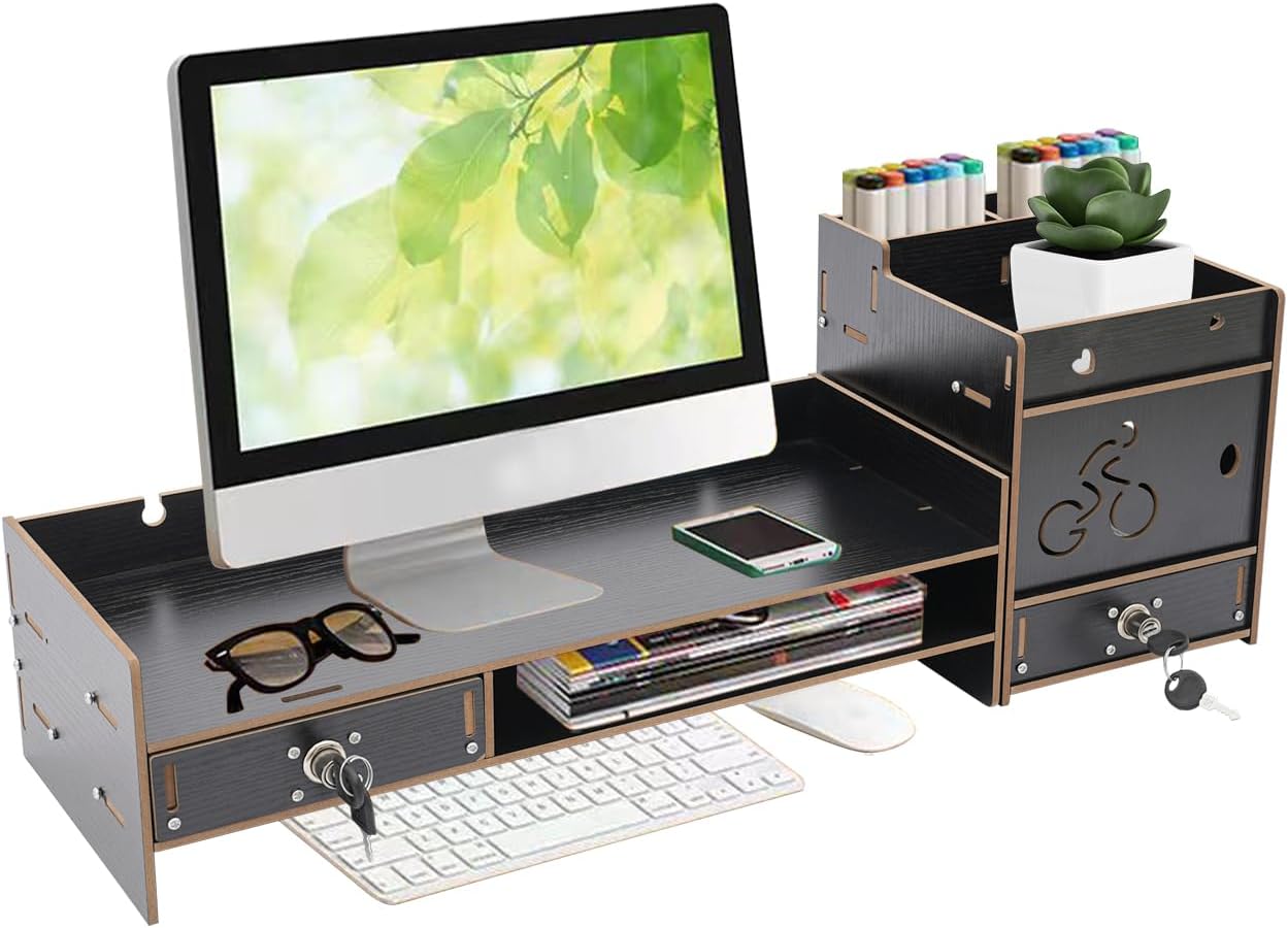 Wood Computer Monitor Stand fo - Monitor Riser Wood 리뷰 및 가격