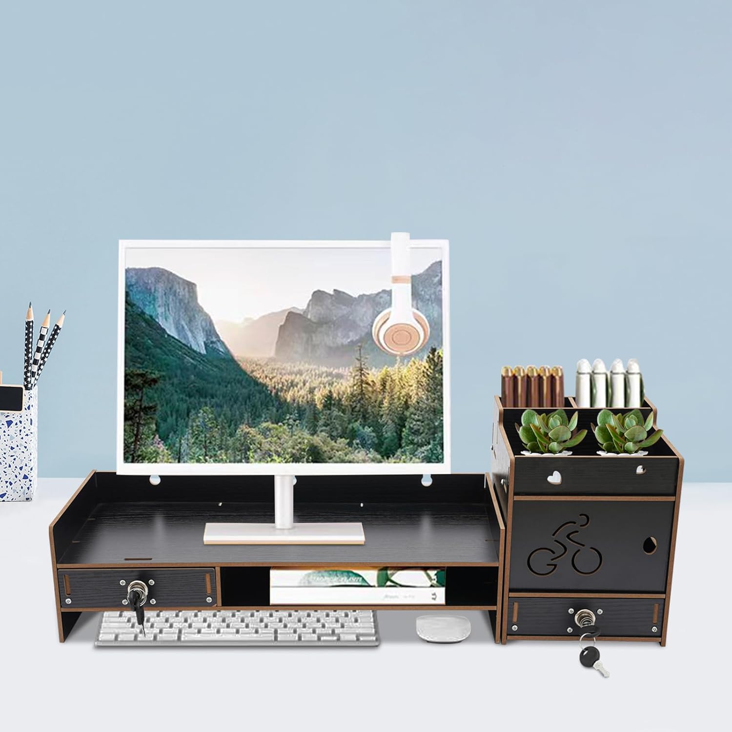 Wood Computer Monitor Stand fo - Monitor Riser Wood 리뷰 및 가격