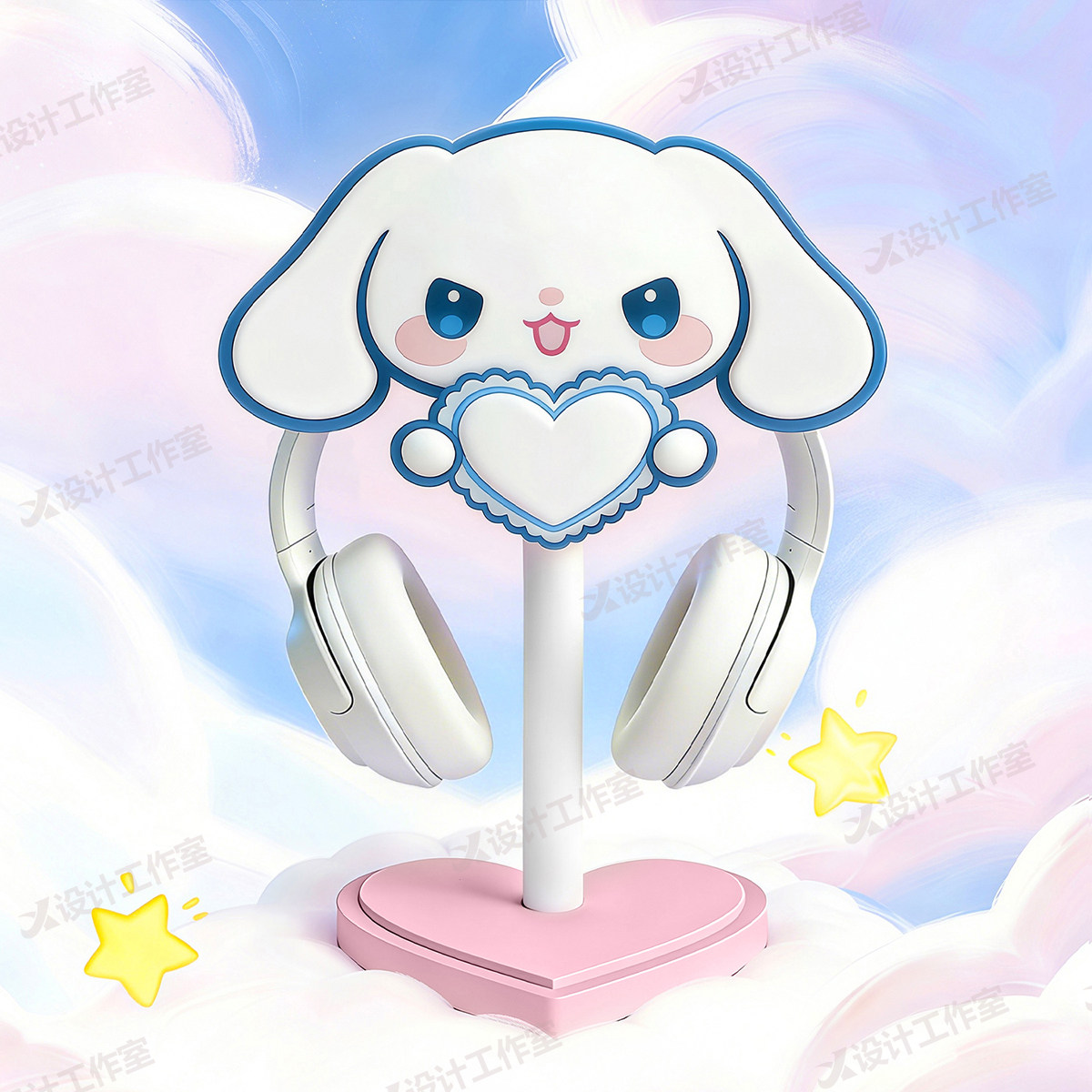 New Cinnamoroll Over Ear Headp - Desk Setup Headphone Stand 리뷰 및 가격