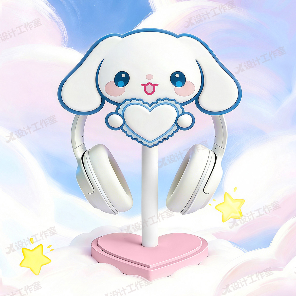 New Cinnamoroll Over Ear Headp - Desk Setup Headphone Stand 리뷰 및 가격