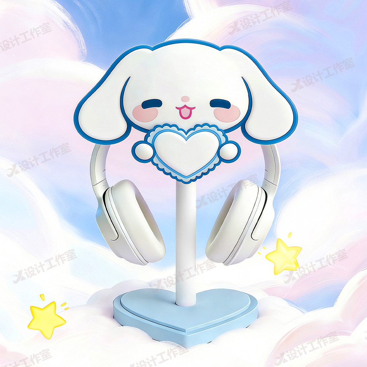 New Cinnamoroll Over Ear Headp - Desk Setup Headphone Stand 리뷰 및 가격