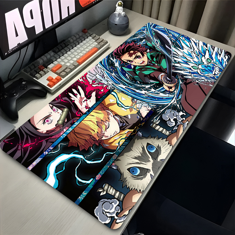 Mousepad Anime D-demon Slayer  - Desk Setup Cozy 리뷰 및 가격