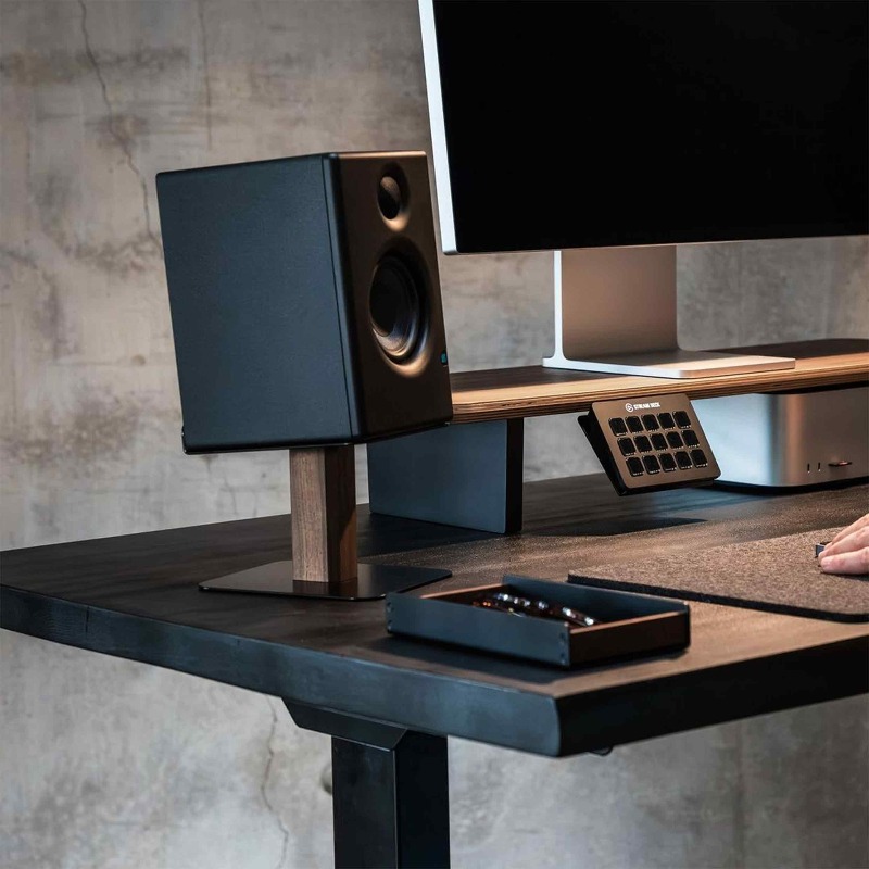 Black Walnut Speaker Stand Des - Monitor Riser Wood 리뷰 및 가격