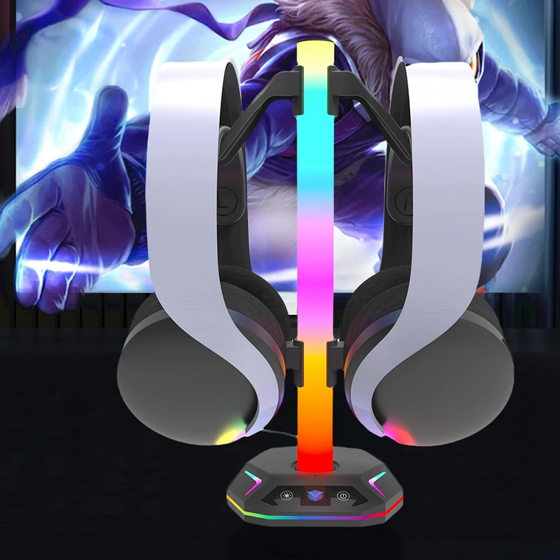 RGB Gaming Headset Stand with  - Desk Setup Headphone Stand 리뷰 및 가격