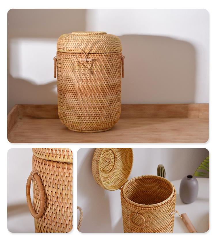 Handwoven Rattan Tea Storage B - Drawer Organizer Bamboo 리뷰 및 가격