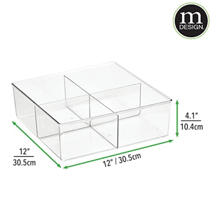 Plastic 4 Compartment Divided  - Drawer Organizer Bamboo 리뷰 및 가격