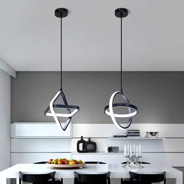 Modern LED Pendant Light Black - Desk Setup White 리뷰 및 가격