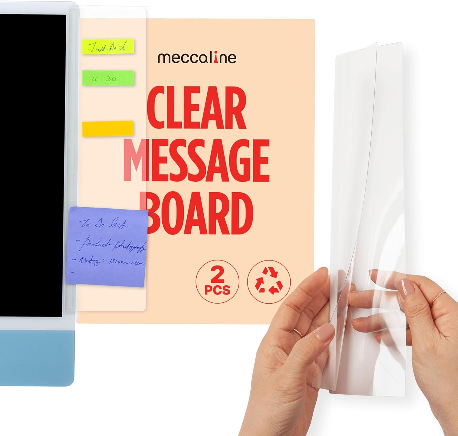 2 Pcs Flexible PET Monitor Mem - Sticky Memo Holder 리뷰 및 가격