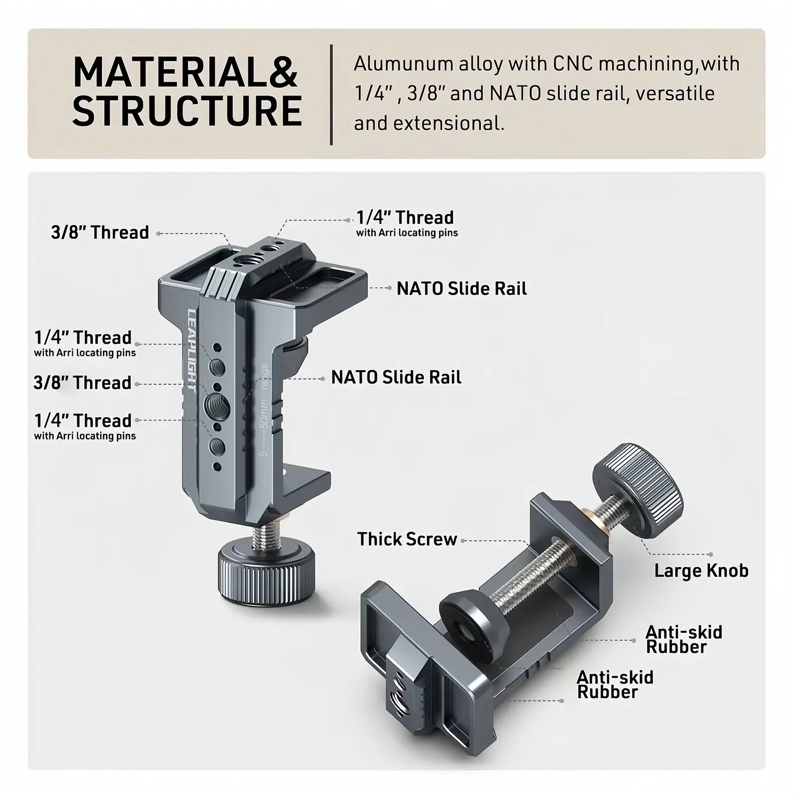 Photography C Clamp Aluminum T - Monitor Arm Clamp 리뷰 및 가격