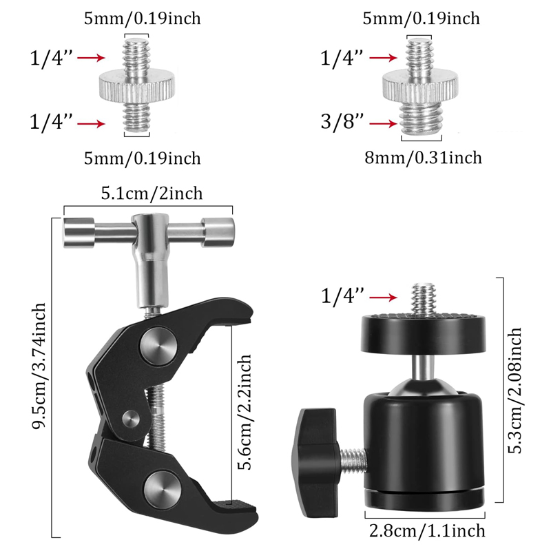 Super Clamp 360° Ball Head Mag - Monitor Arm Clamp 리뷰 및 가격
