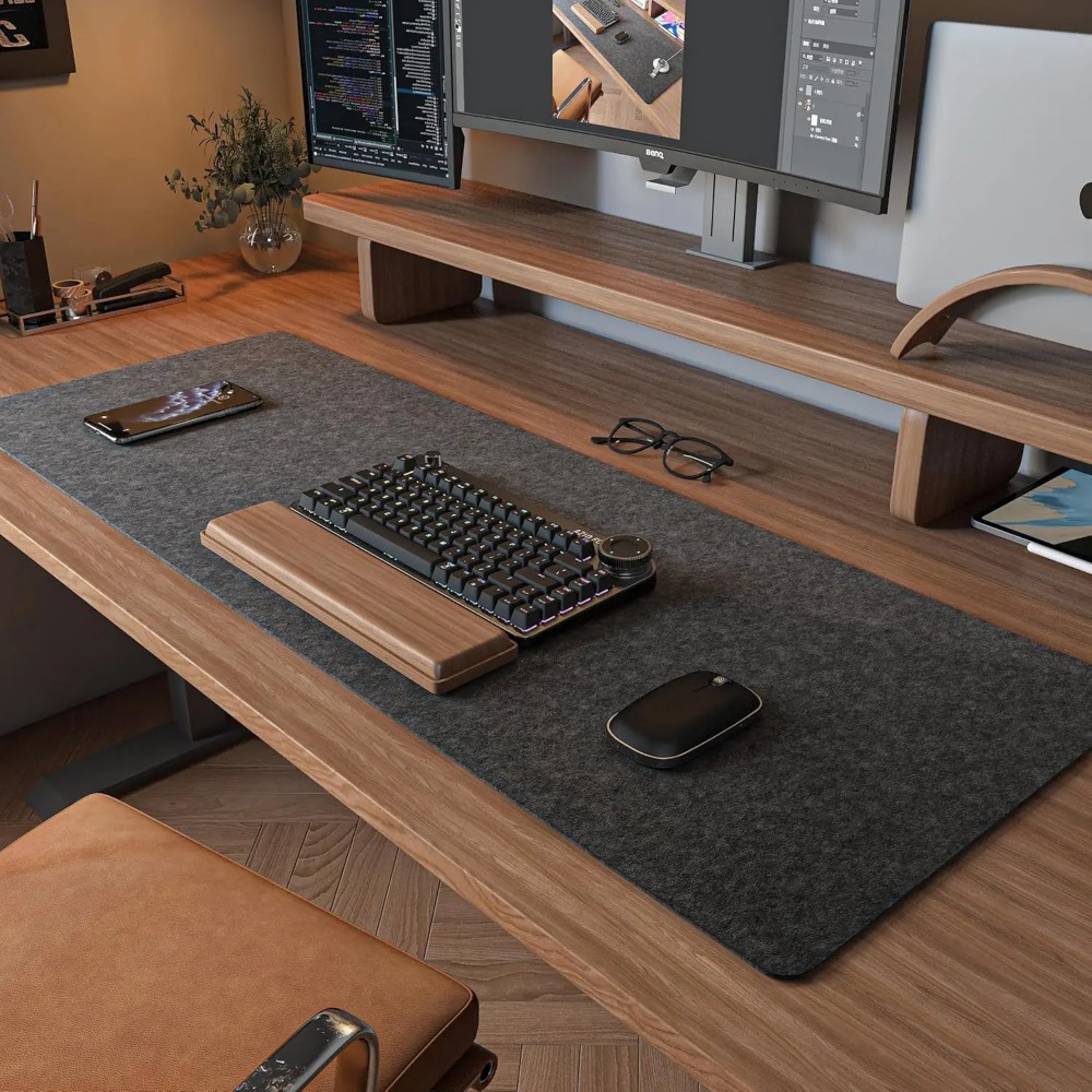 Felt Desk Mat Computer Mat for - Desk Setup Cozy 리뷰 및 가격