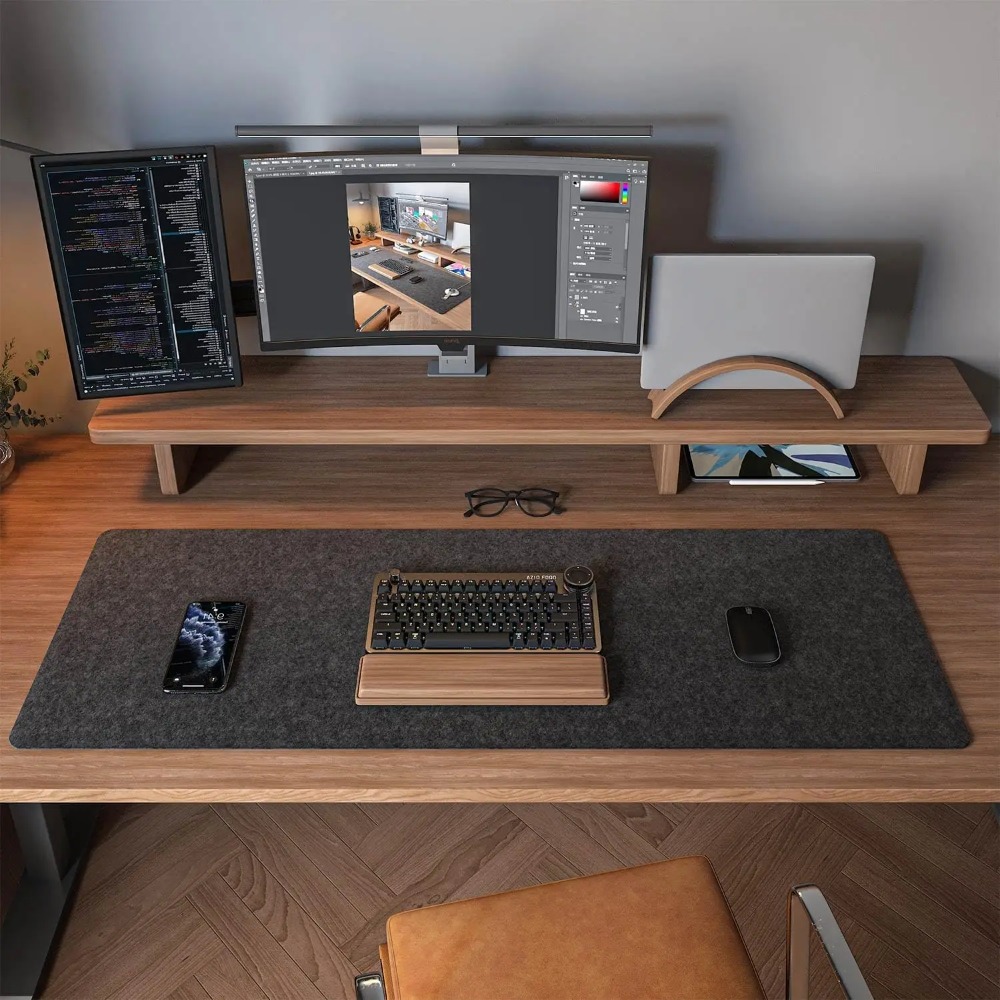 Felt Desk Mat Computer Mat for - Desk Setup Cozy 리뷰 및 가격