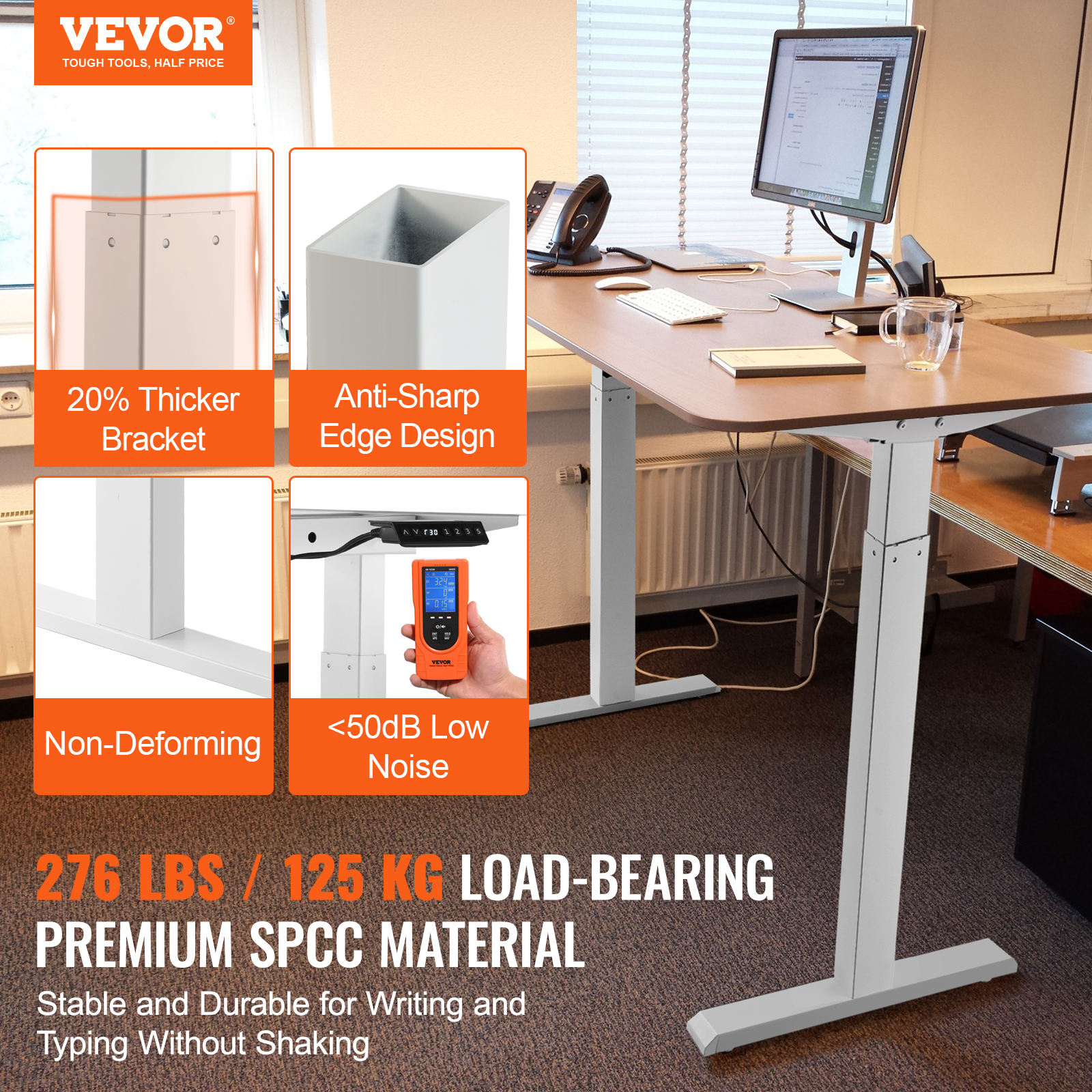 SucceBuy Standing Desk Frame   - Desk Setup White 리뷰 및 가격