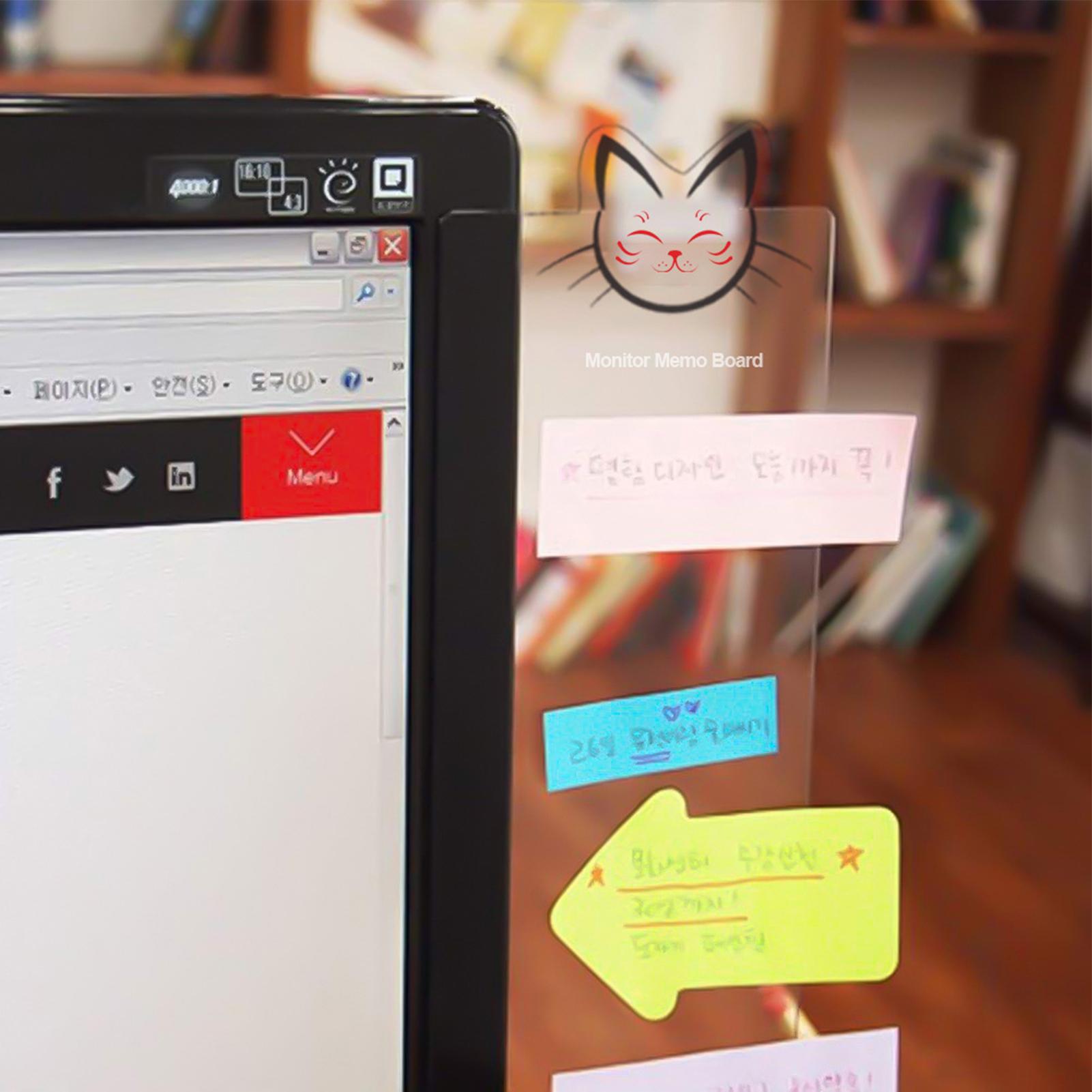Monitor Side Memo Board Acryli - Sticky Memo Holder 리뷰 및 가격