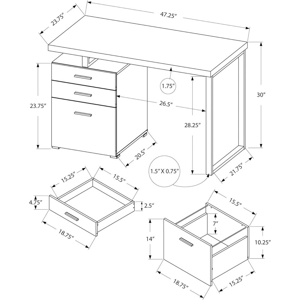Contemporary 48 Metal & Lamina - Desk Setup Options 리뷰 및 가격