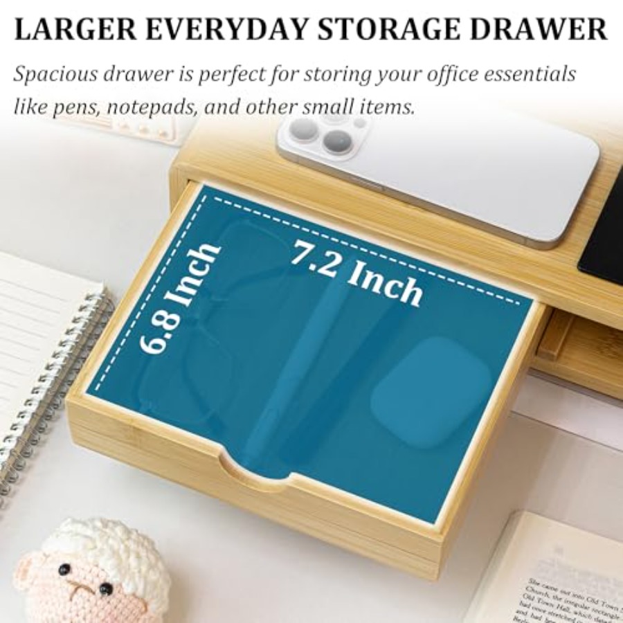 Monitor Stand with Drawer for  - Monitor Riser Wood 리뷰 및 가격