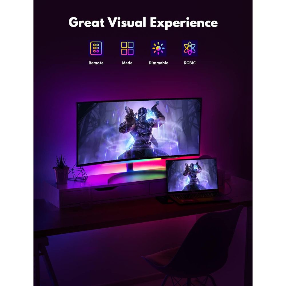 12 5V USB-Powered RGB Light Ba - Desk Setup Options 리뷰 및 가격