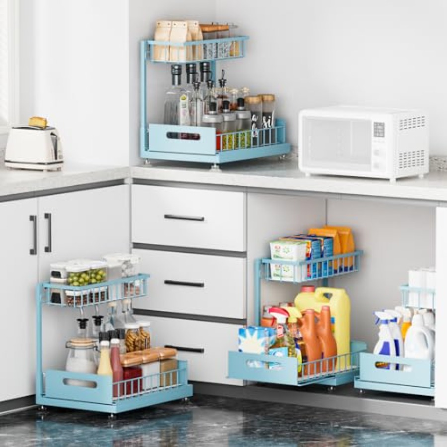 Under Sink Organizer Storage 2 - Drawer Organizer Bamboo 리뷰 및 가격