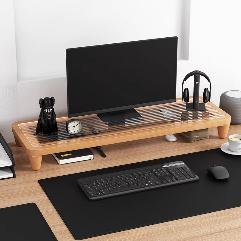 Desk Riser Monitor Stand with  - Monitor Riser Wood 리뷰 및 가격